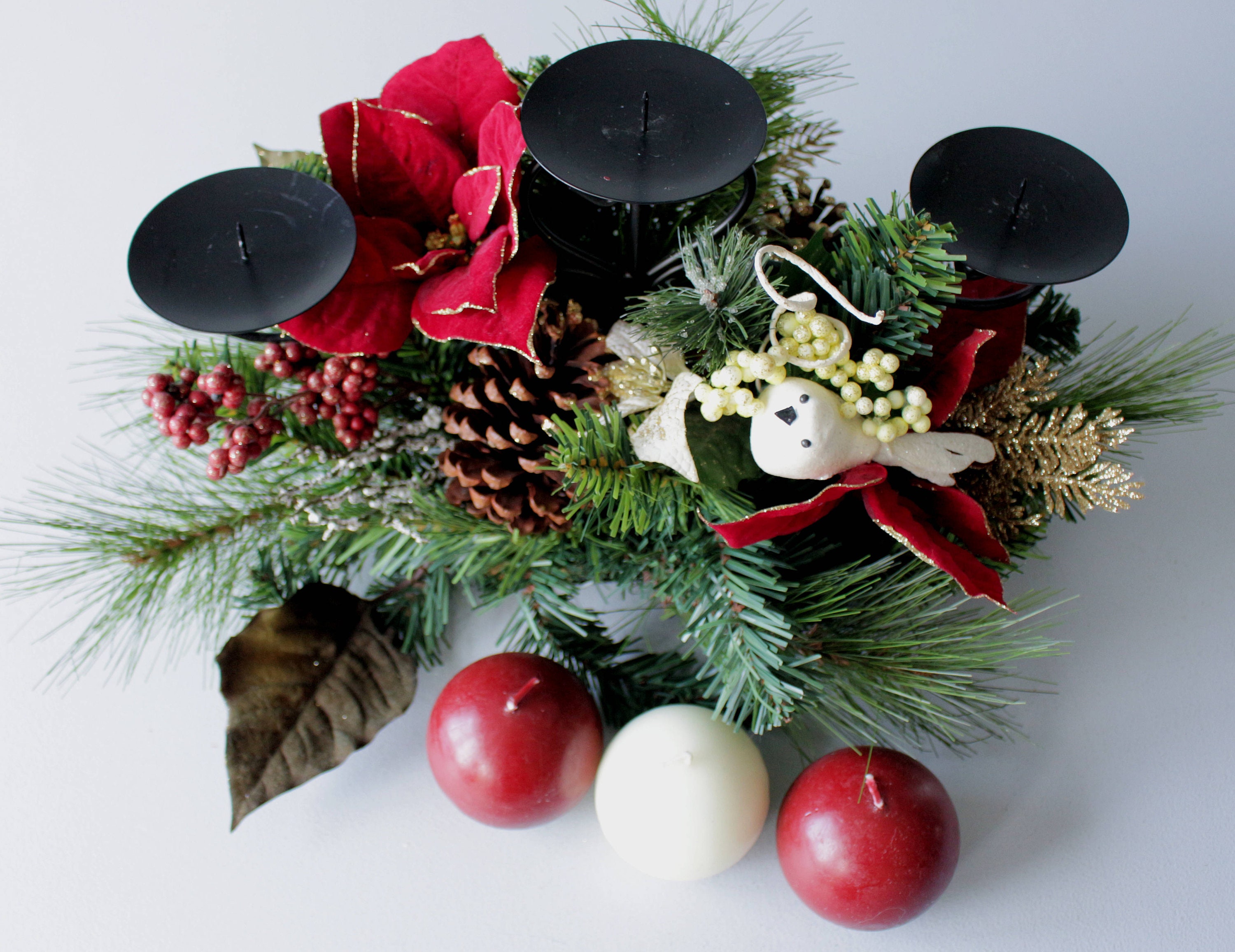 Extra Large Metal Candle Holder Vintage Christmas Rustic Etsy