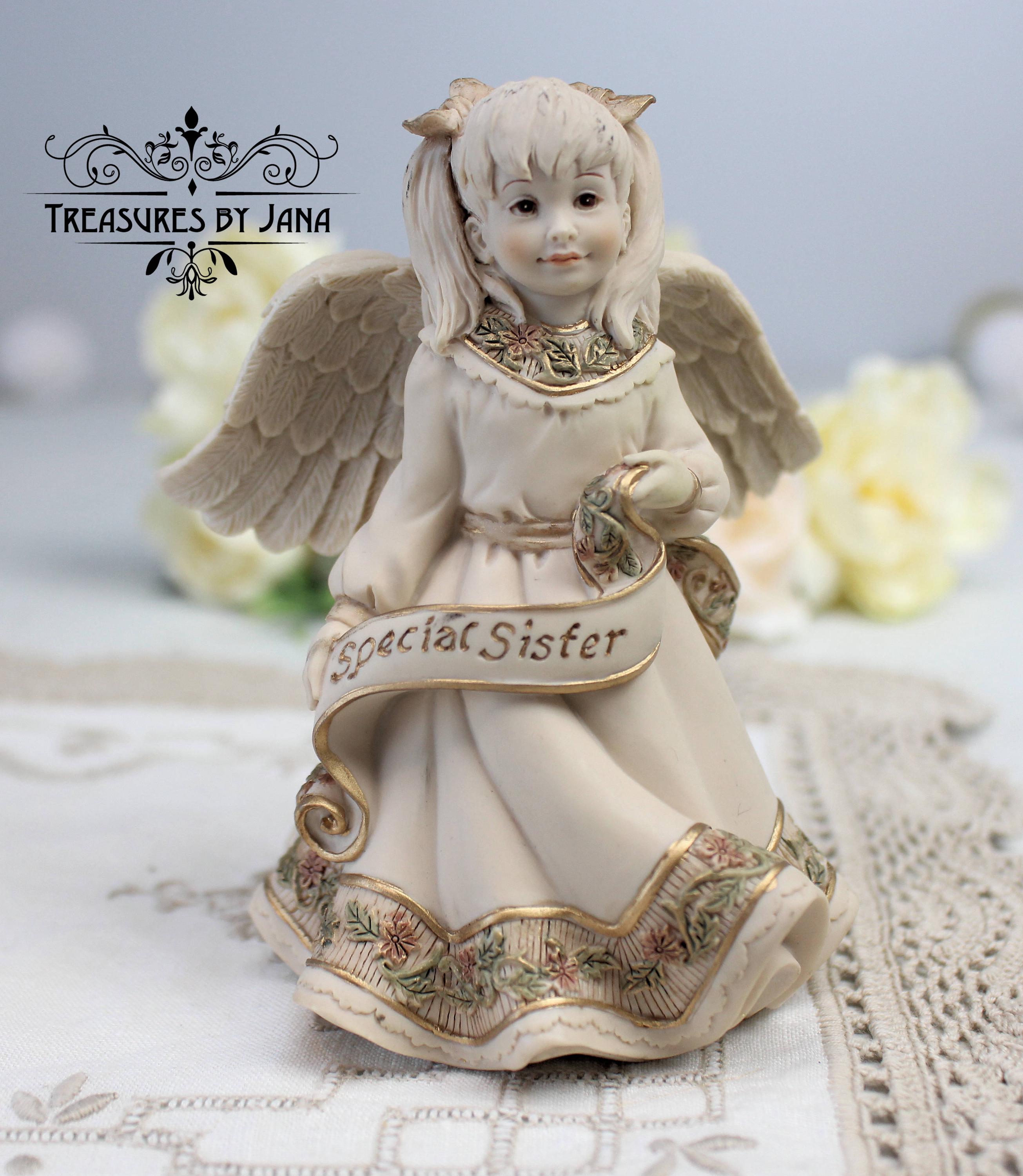 Sarah's Angels® 'special Sister' Figurine, 2005 Collectible, Resin