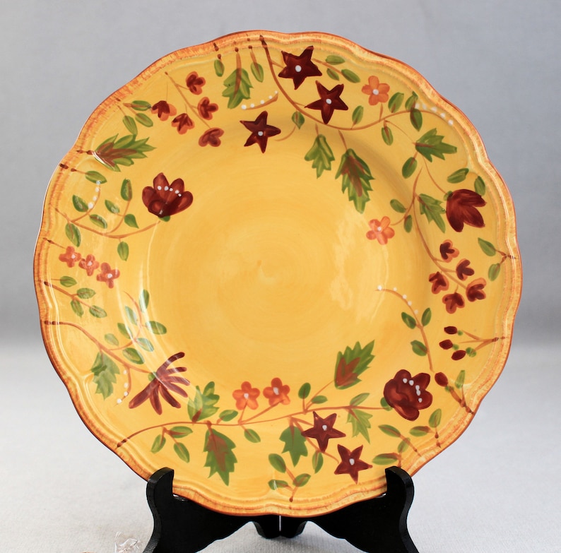 Cake Side Plate,Bone China England Autumn Harvest Thanksgiving Gift Royal Winton Porcelain Dessert Plate Vintage Plate Fruits Pattern