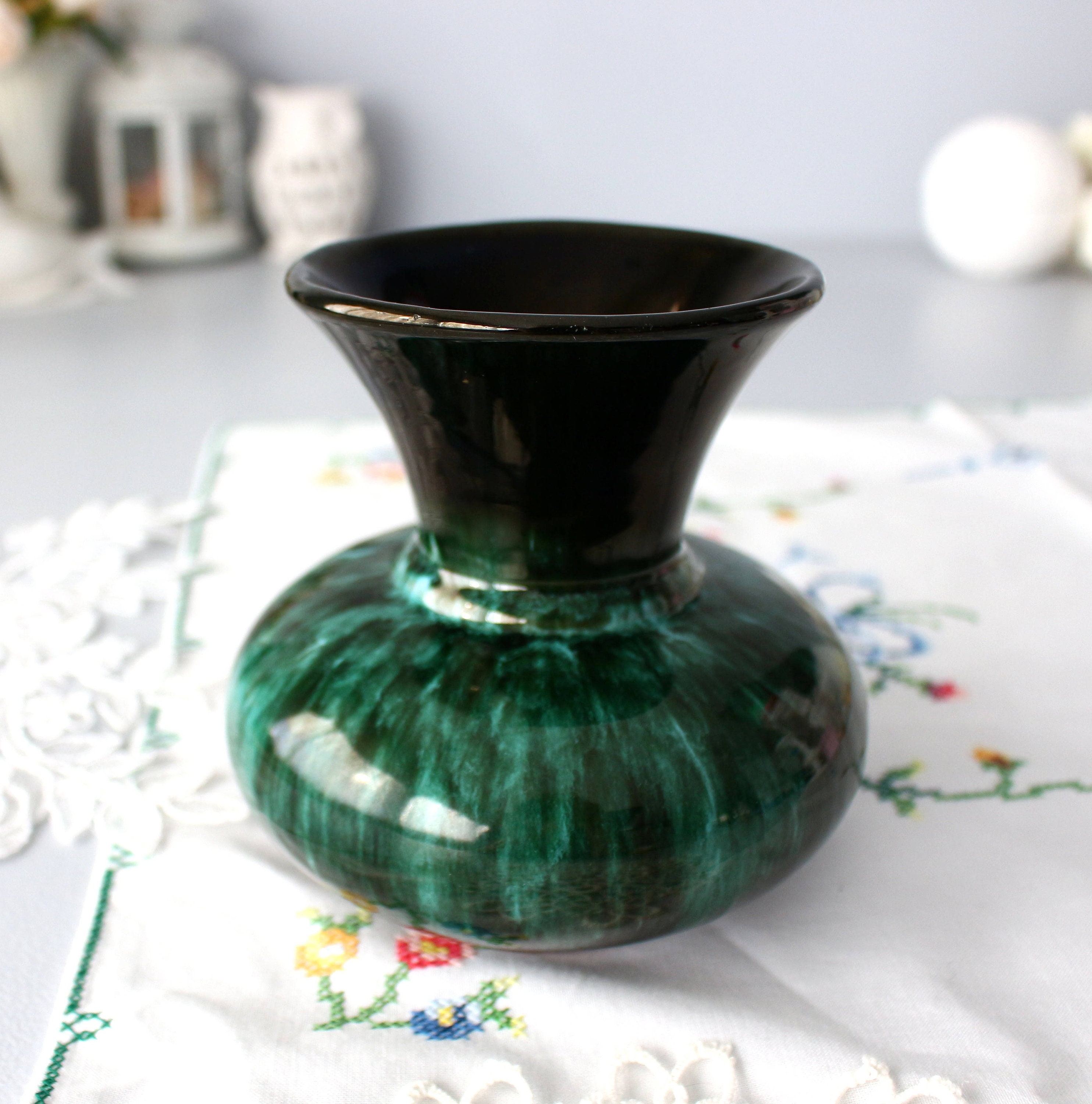 Blue mountain vase - Etsy 日本