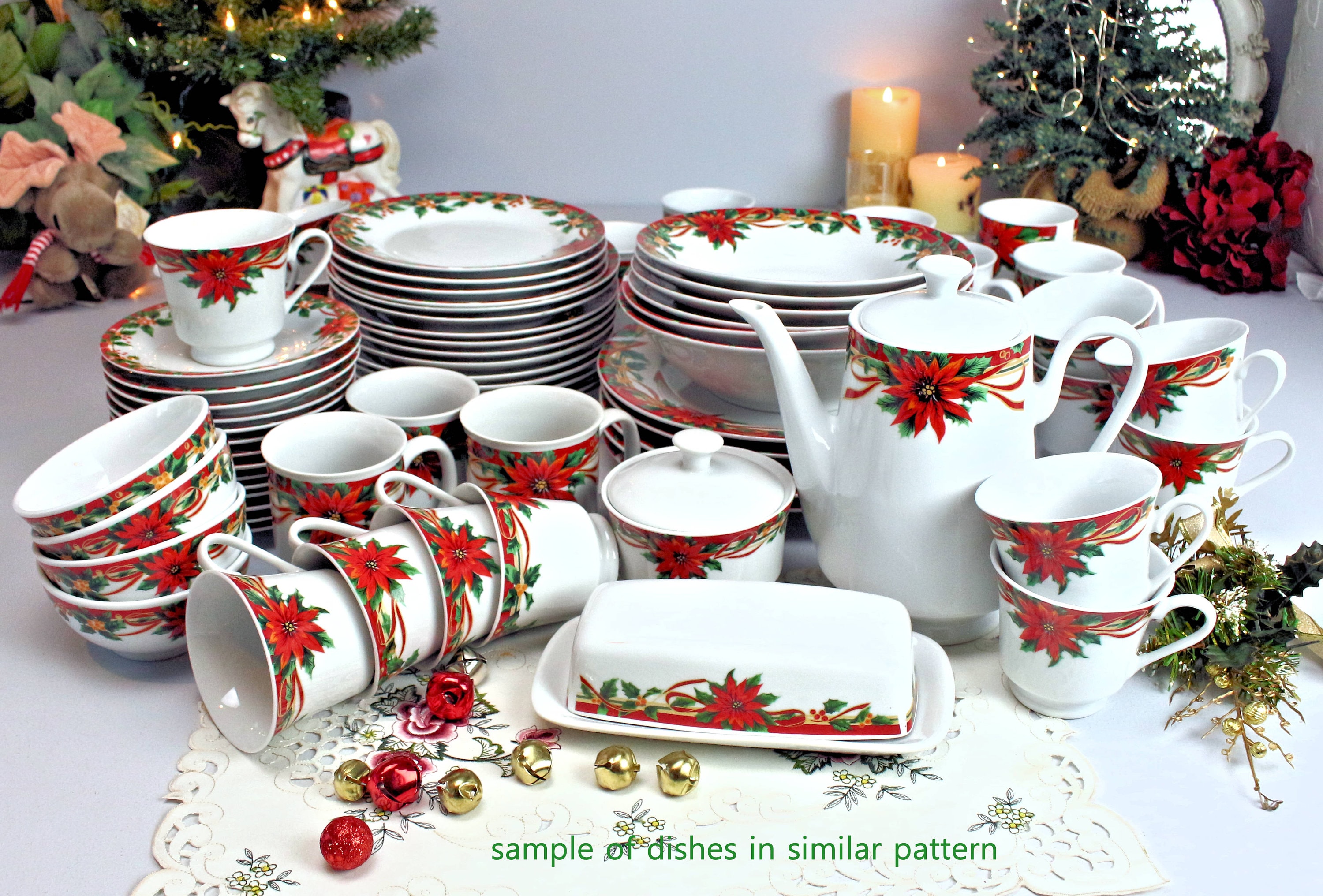 Poinsettia dishes discount