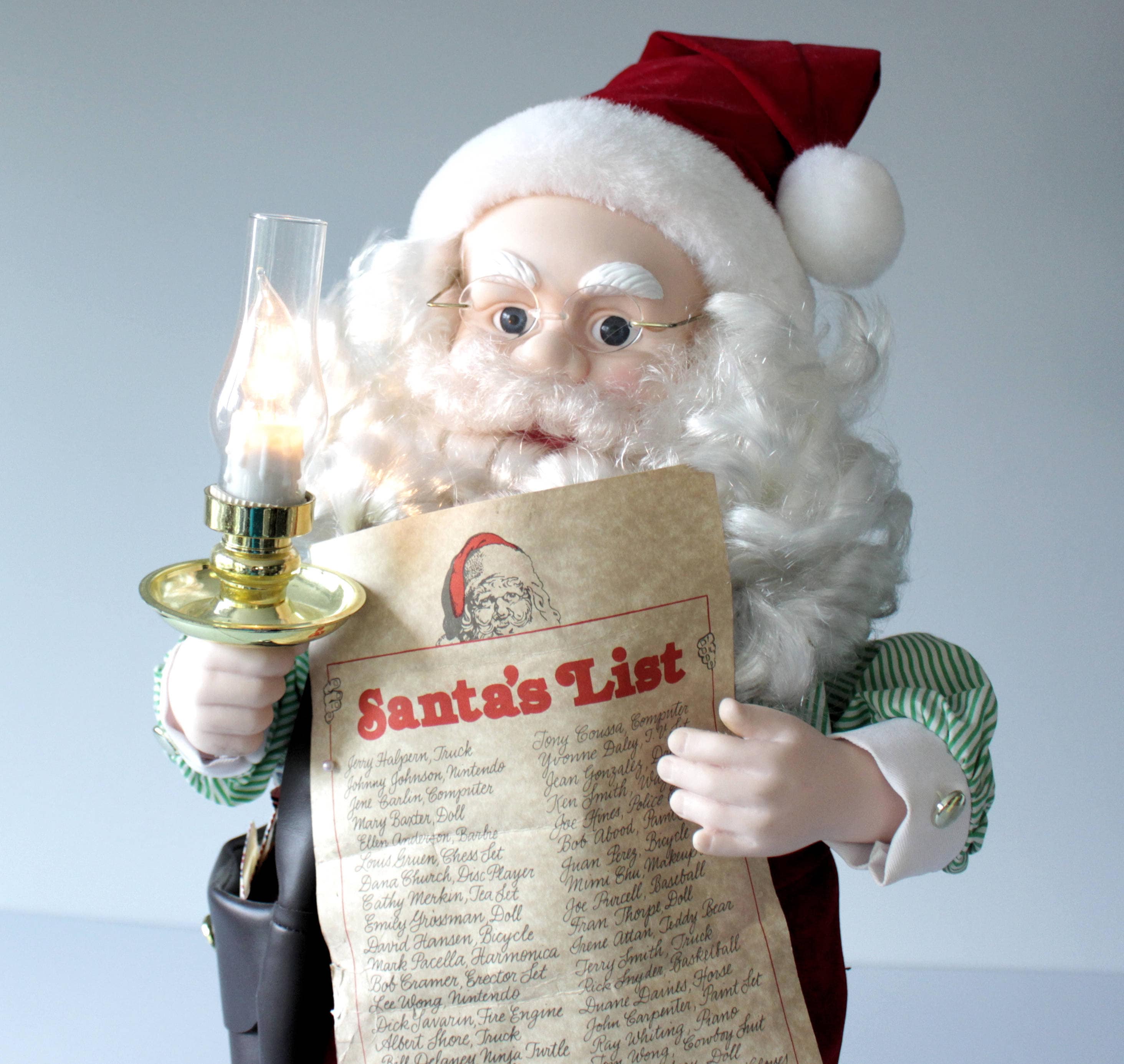 Vintage Animated Figure Large Santa Claus Red Santa with Etsy