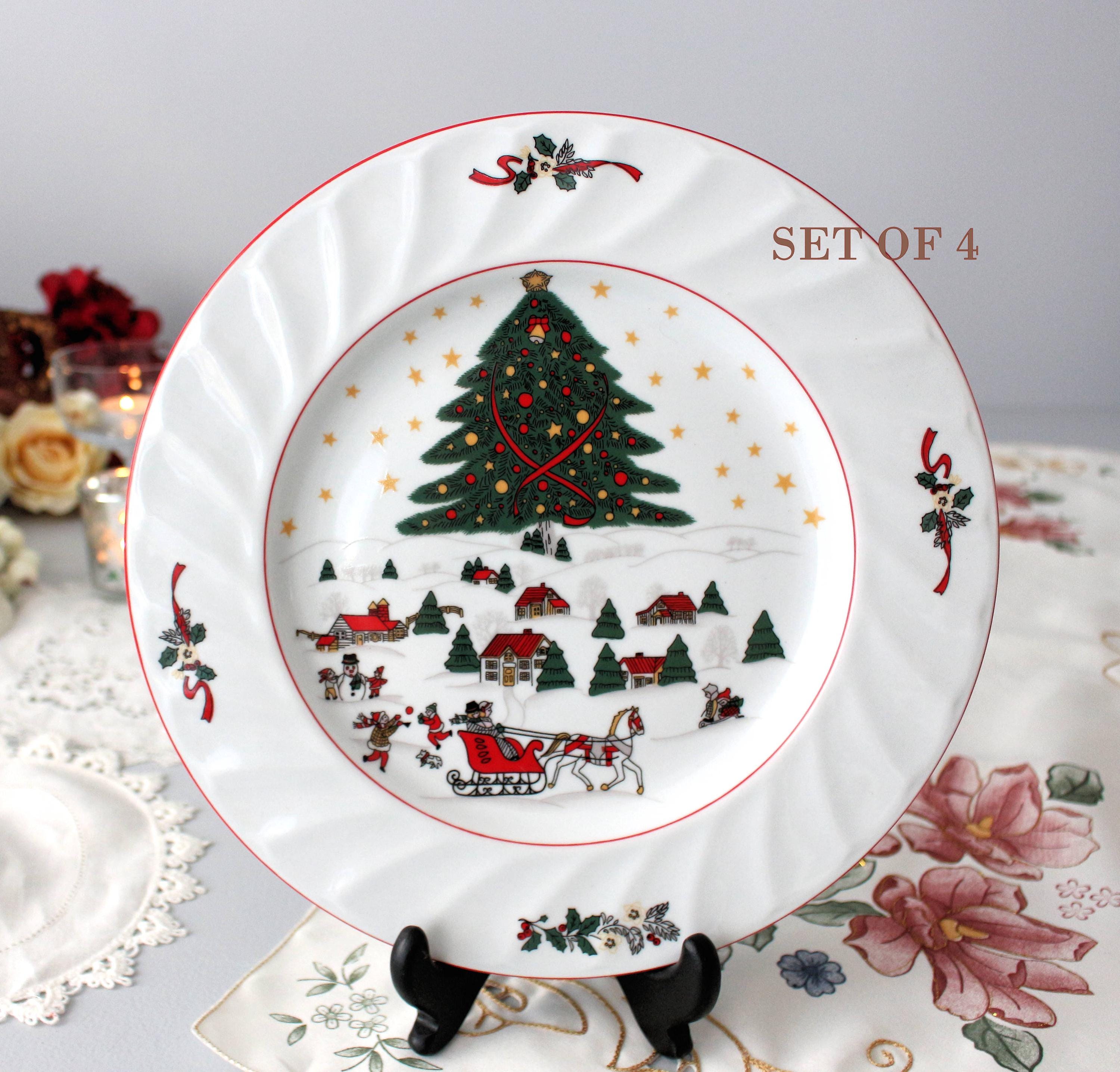 Longaberger Christmas Plates - Etsy Canada