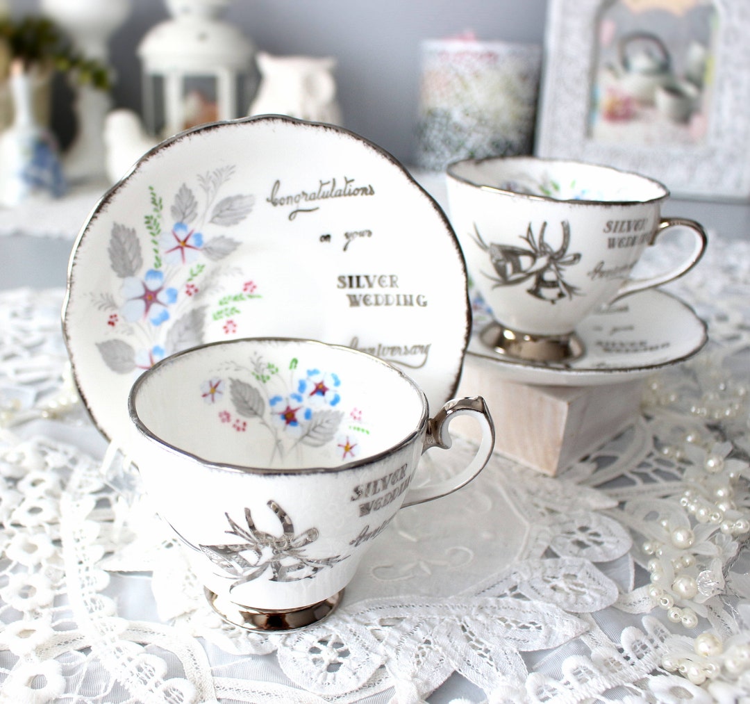 Gladstone Bone China Silver Wedding
