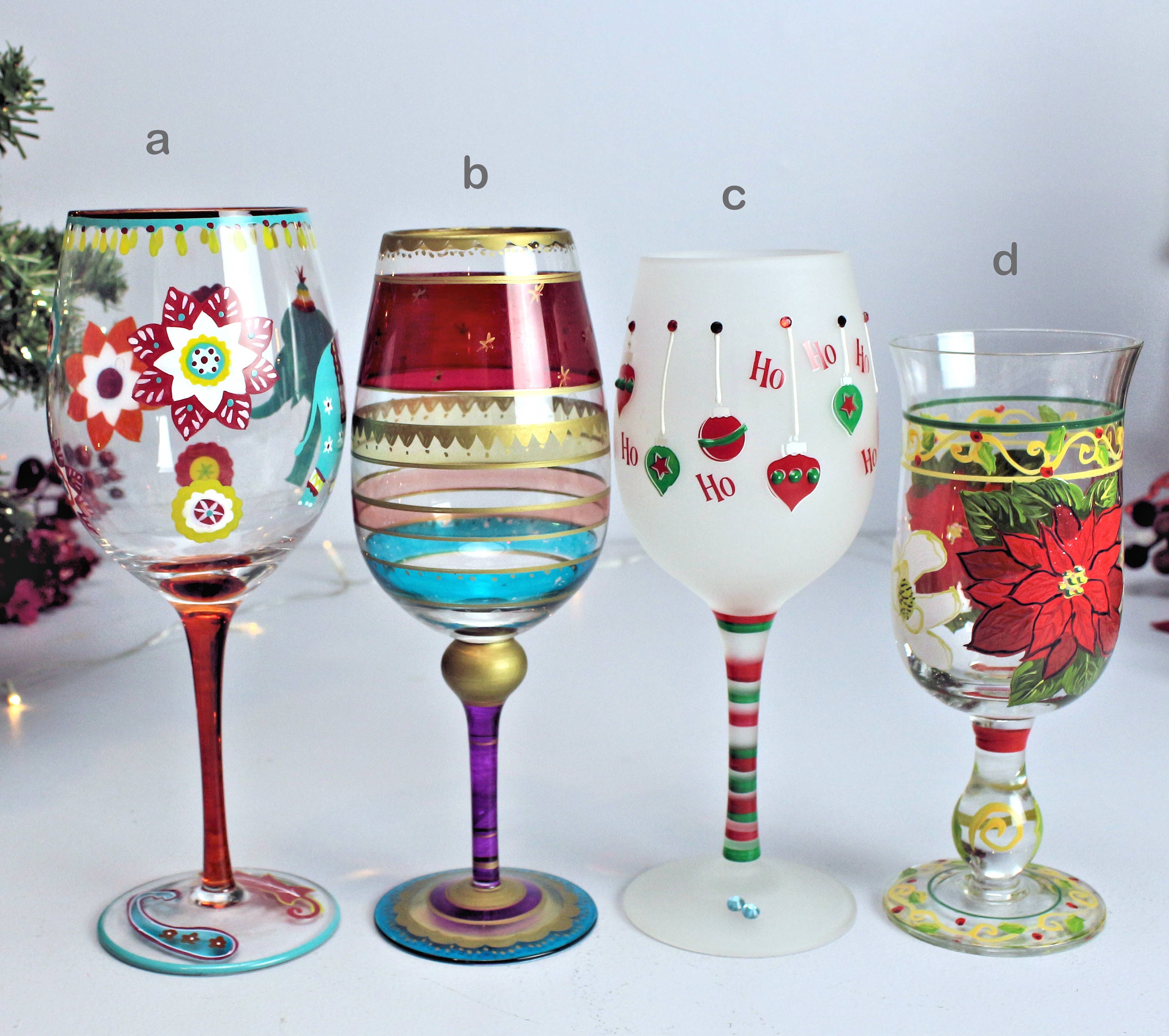 12/21: Christmas Wine Glass Painting Party (set of 2) — Welcome