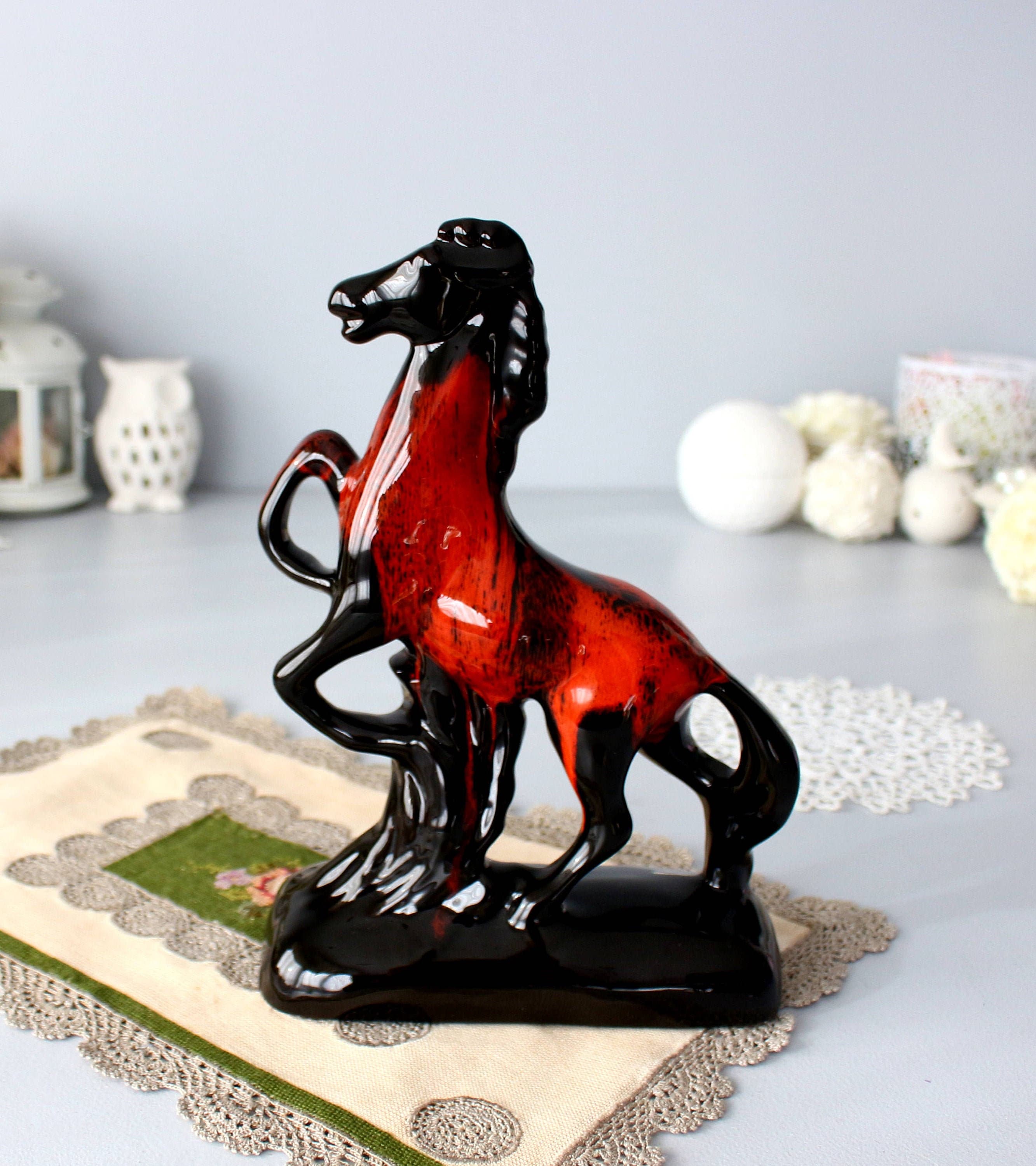 Blue Mountain Pottery, Evangeline Horse Pottery, Horse Statue 