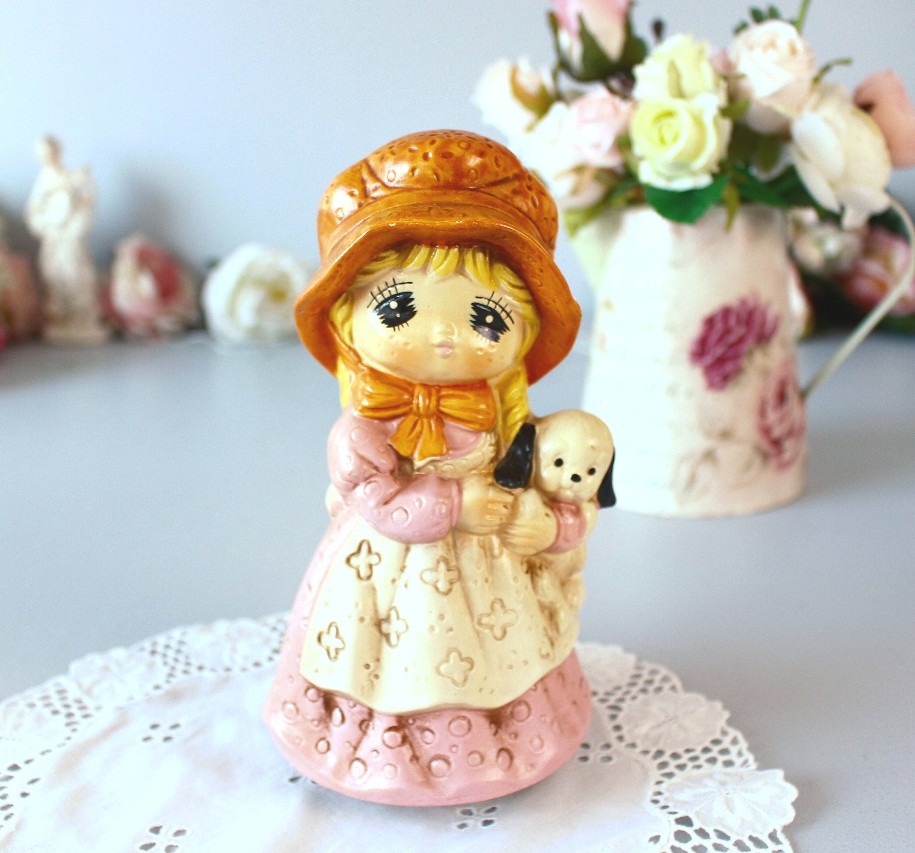 Metlox Poppet vintage ceramic girl 陶器 Metlox Poppet Girl - Etsy