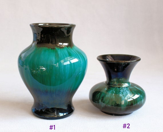Blue Mountain Pottery Vases Vintage Blue Mountain Pottery 2 Etsy