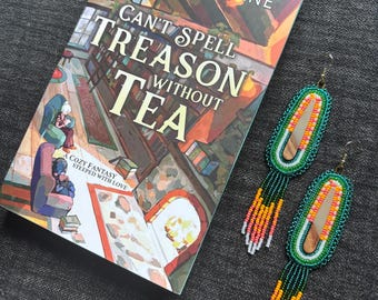 Can’t Spell Treason Without Tea Earrings