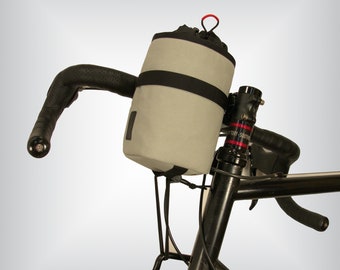 Feeder Fahrradtasche / Lenker Snacktasche fürs Radfahren / Gepolsterte Vorbautasche für Bikepacking / Geschenk für Radfahrer / Snacktasche aus Canvas / Kameratasche