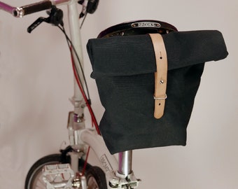 Saddle bag /Bicycle bags / Bike bag / canvas bag / rolltop bag / bike accessories / waterproof bag /gift for cyclist / SERGEANT by La Jefa