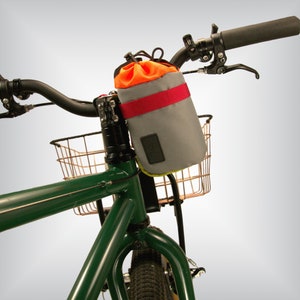 Borsa per attacco manubrio da bicicletta luminosa e allegra - Hardcandy / Realizzata da un ciclista per una borsa imbottita per l'imballaggio della bici da ciclista