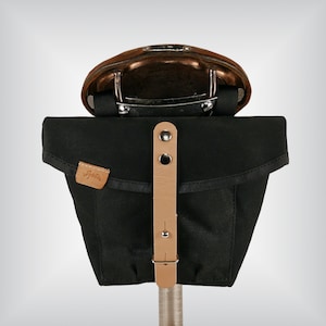 Bicycle saddle bag / Seat bag /Bicycle tool bag /Canvas bike bag /Mid size bicycle bag / Fanny pack