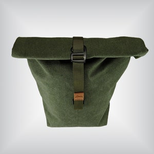 Roll top seat bag bag for Brompton enthusiasts. Water resistant, sturdy and minimalistic. image 2