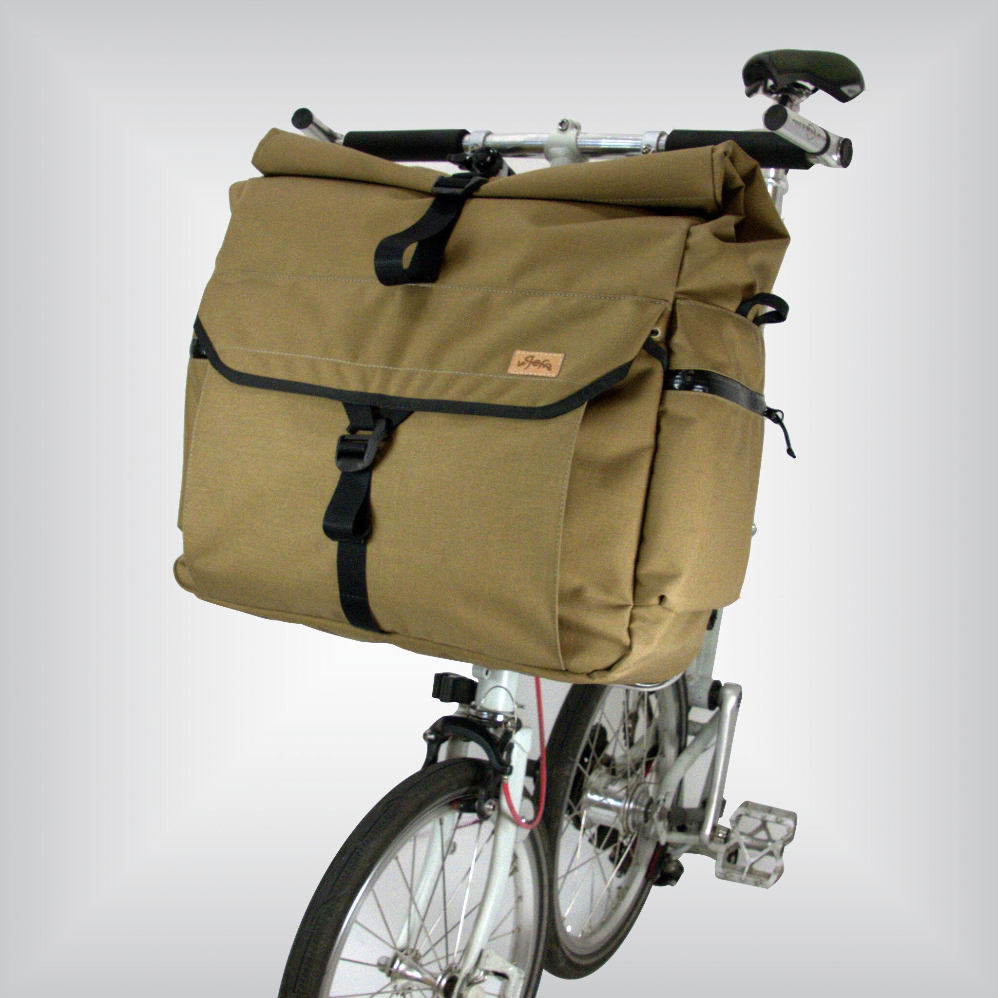 Sac De Vélo Avant En Cuir Pour Brompton - OX BG-F016 - Neuf