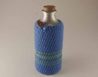 Bottle holder / bottle holster / water bottle holder / bicycle bottle carrier / crochet bottle holster / bottle cover La Jefa & sons