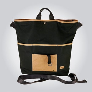 Giant canvas shopper bag for Brompton with adjustable shoulder strap, Weekender bag, Extra large tote bag, Gift idea for Brompton lovers Beige