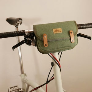 Lenkertasche / Canvas Satteltasche / Werkzeugtasche / Bauchtasche / Fanny Pack / Damen Satteltasche / Herren Satteltasche von La Jefa & sons