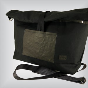 Giant canvas shopper bag for Brompton with adjustable shoulder strap, Weekender bag, Extra large tote bag, Gift idea for Brompton lovers image 3