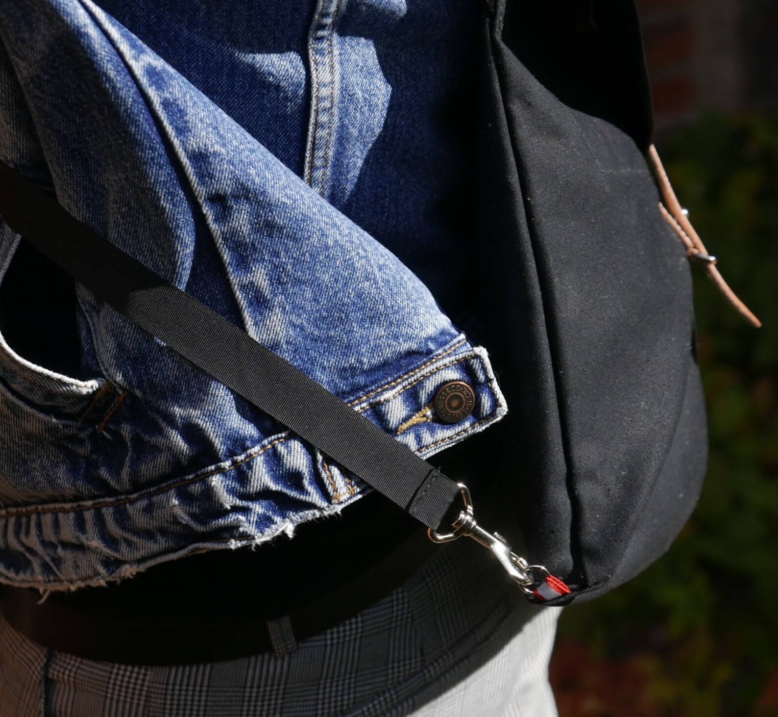 Slim Messenger Bag for Cyclists Waterproof Canvas Musette Etsy