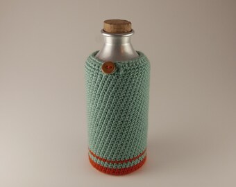 Bottle holder / bottle holster / water bottle holder / bicycle bottle carrier / crochet bottle holster / bottle cover La Jefa & sons