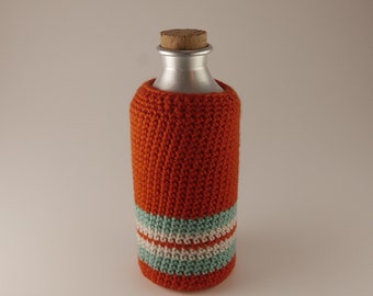 Bottle holder / bottle holster / water bottle holder / bicycle bottle carrier / crochet bottle holster / bottle cover La Jefa & sons