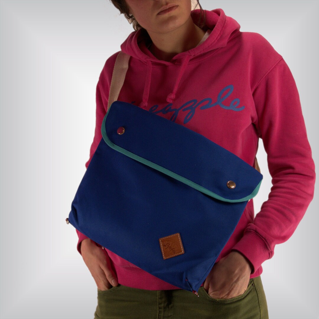 Slim Messenger Bag for Cyclists Waterproof Canvas Musette Etsy