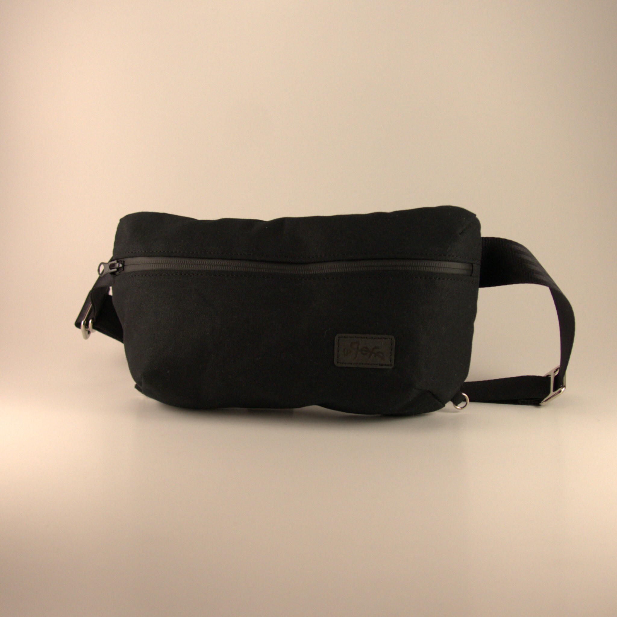 Jake Hip Logo-Appliquéd Canvas Belt Bag