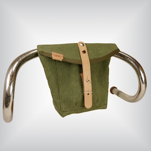 Bicycle saddle bag /Handlebar bag /Bicycle tool bag /Canvas bike bag /Mid size bicycle bag / Fanny pack J-23 by La Jefa & sons