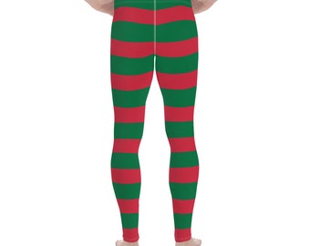 Christmas Elf Costume Leggings for Men 