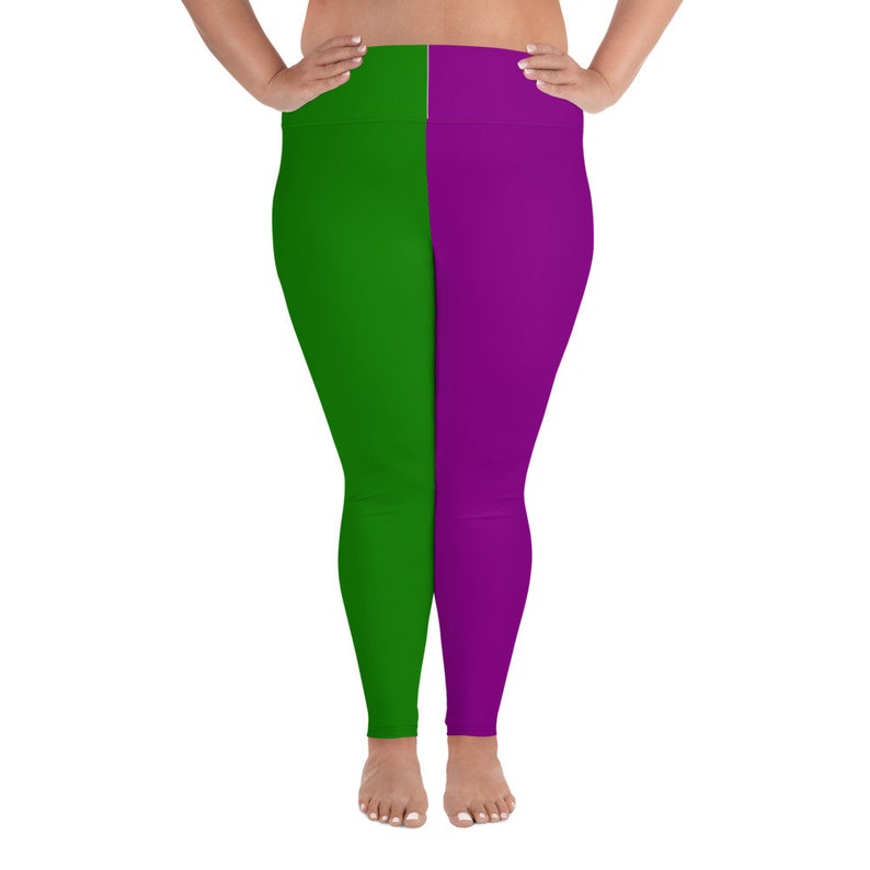 mardi gras flare leggings