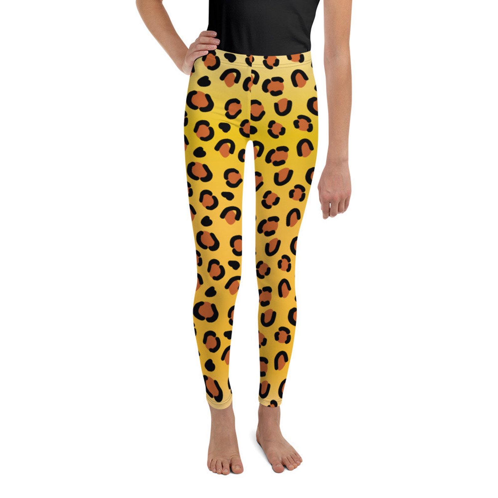 Kid's Leopard Print Leggings Easy Halloween Dance Costume - Etsy UK