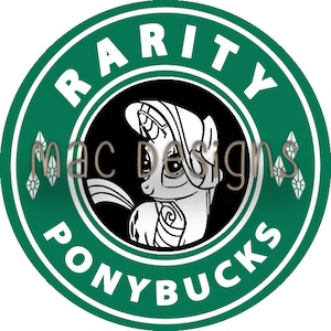 Rarity My Little Pony - Starbucks