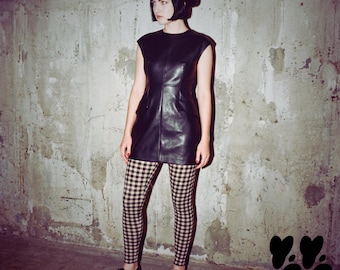 GINGHAM LOVER Leggings - Black & White / Gingham check print tights, Punk outfit, Ska fashion | Studio YéYé