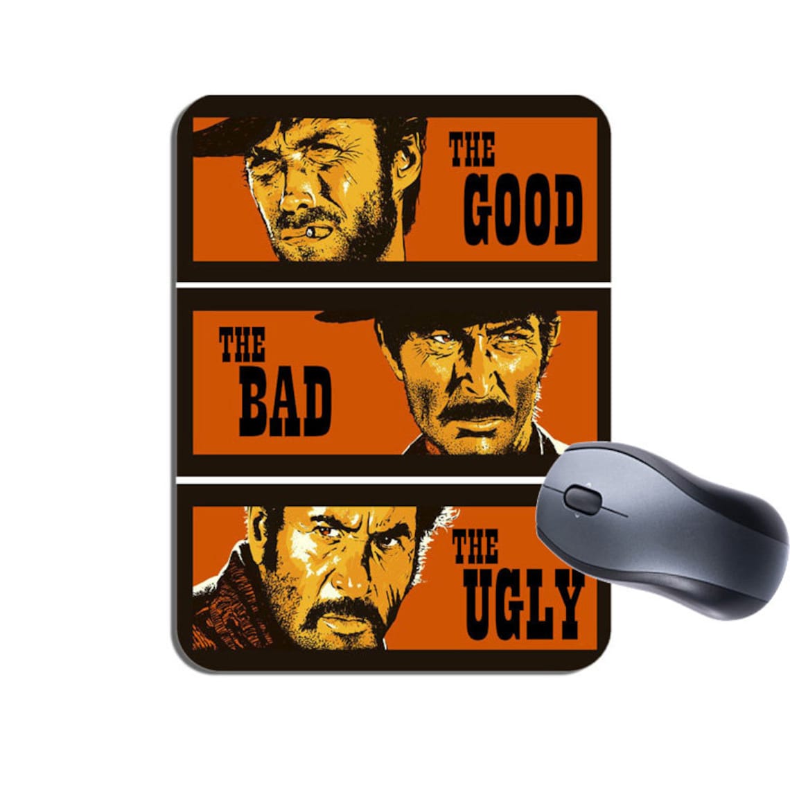 The Good the Bad and the Ugly Poster Mouse Mat Mousepad. High | Etsy