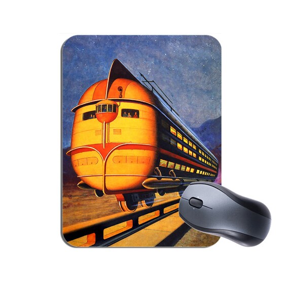 1940's Future Monorail Train Mouse Mat. Vintage Science Etsy