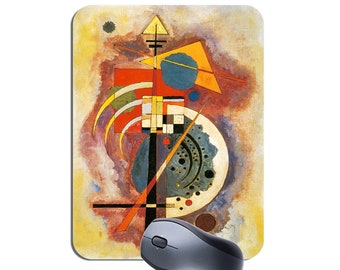 Wassily Kandinsky Hommage aan Grohmann Muismat Muismat. Vintage klassieke beeldende kunst hoge kwaliteit muismat Vasily