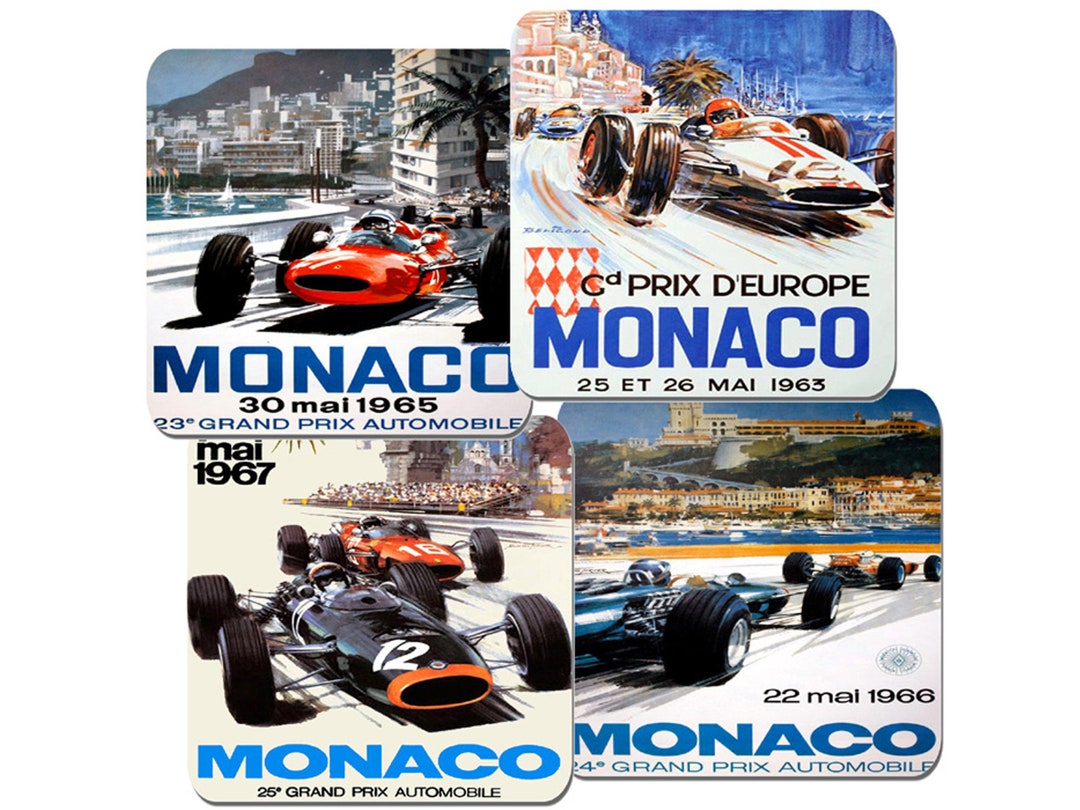 Grand Prix de Monaco ペーパーパック フランス語版 Monaco Grand Prix 1933 Art Print – Vintage Racing Wall Art, Art