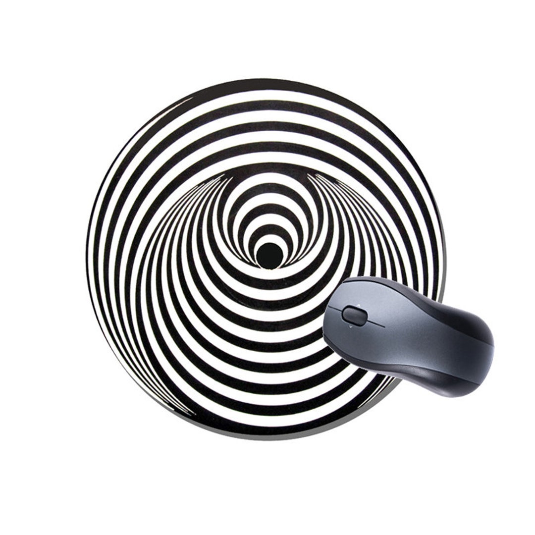 Vertigo Swirl Record Label Round Mouse Mat Mousepad. Music Round Mouse ...