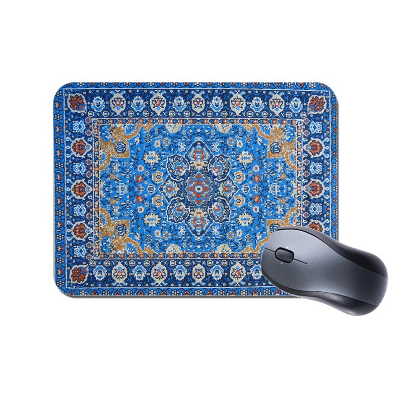 Persian Rug Design Print Mouse Mat Mousepad 1. Vintage Carpet Etsy