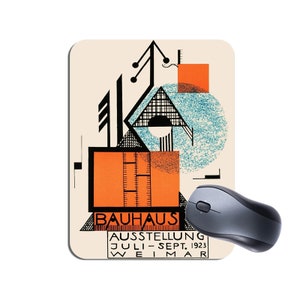 Bauhaus Ausstellung Weimar 1923 Poster Mouse Mat Mouse Pad C. Vintage German Design Exhibition Art High Quality Computer Mousepad Gift