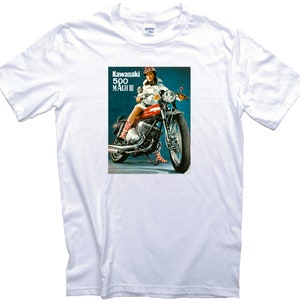 Vintage 500 H1 Mach III 3 Motorcycle T-shirt. Classic Seventies Bike ...