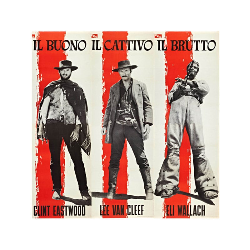 The Good The Bad And The Ugly Poster Italian
