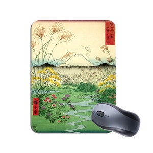 Ando Hiroshige Otsuki enkel musmatta. Vintage japansk träblocktryck högkvalitativ musmatta present