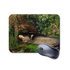 John Everett Millais Ophelia Maus Mat Mauspad. Hochwertige Computer Maus Pad. Geschenk Geburtstagsgeschenk