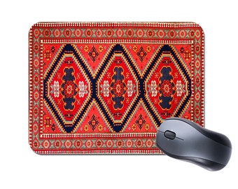 Persian Rug Design Print Mouse Mat Mousepad 8#. Vintage Carpet Print High Quality Computer Mouse Pad. Not made from actual carpet