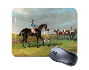 John Frederick Herring Horse Racing Mouse Mat Mousepad. Fine Art High Quality Computer Mouse Pad Painting Gift Mousepad