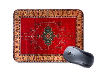 Persian Rug Design Print Mouse Mat Mousepad 5#. Vintage Carpet Print High Quality Computer Mouse Pad. Not made from actual carpet