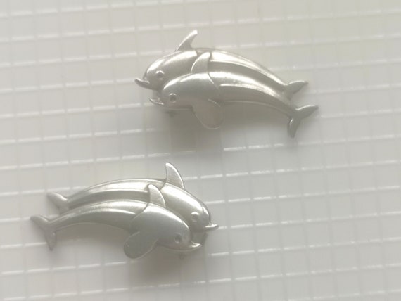 Georg Jensen Denmark Scandinavian dolphin earring… - image 3