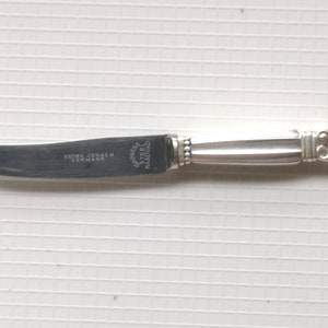 Georg Jensen Denmark Scandinavian Acorn  knife sterling silver 925 and stainless steel authentic